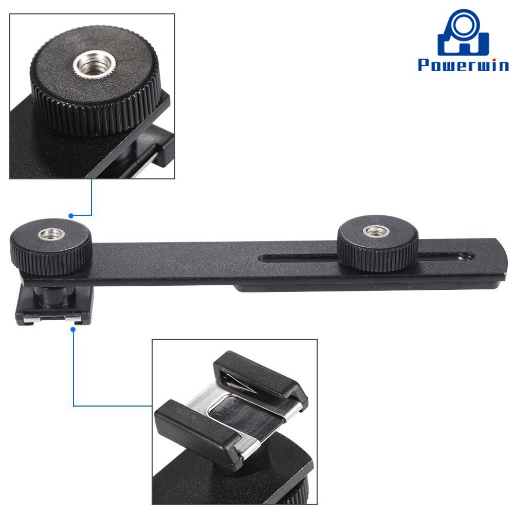 Dual Flash Bracket Hot Shoe Bracket Mount Holder For Tripod Stand DSLR Camera - Intl | Lazada PH - View #4