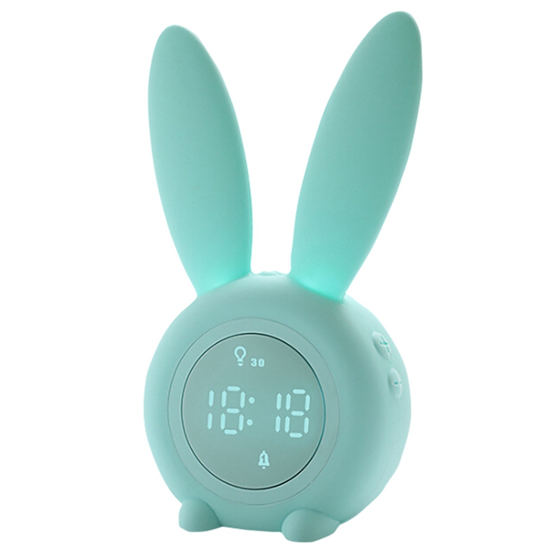 Horloge réveil pour enfants | Minuterie de sommeil avec thermomètre numérique, commande tactile et plongée de sommeil, horloge lapin d'entraînement pour enfants: G
