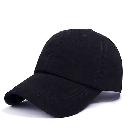 Baseball cap mænd kvinder snapback hætter casquette mærke knoglehatte til mænd kvinder afslappet almindelig almindelig bomuld flad gorras blank hat: Sort
