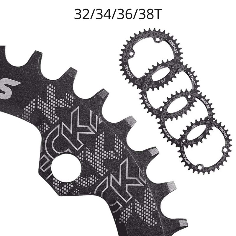 Deckas 104BCD Oval MTB Chainring Narrow Wide Mountain Bike Crankset 32/34/36/38T Teech 104 BCD Crown Bicycle Monoplate