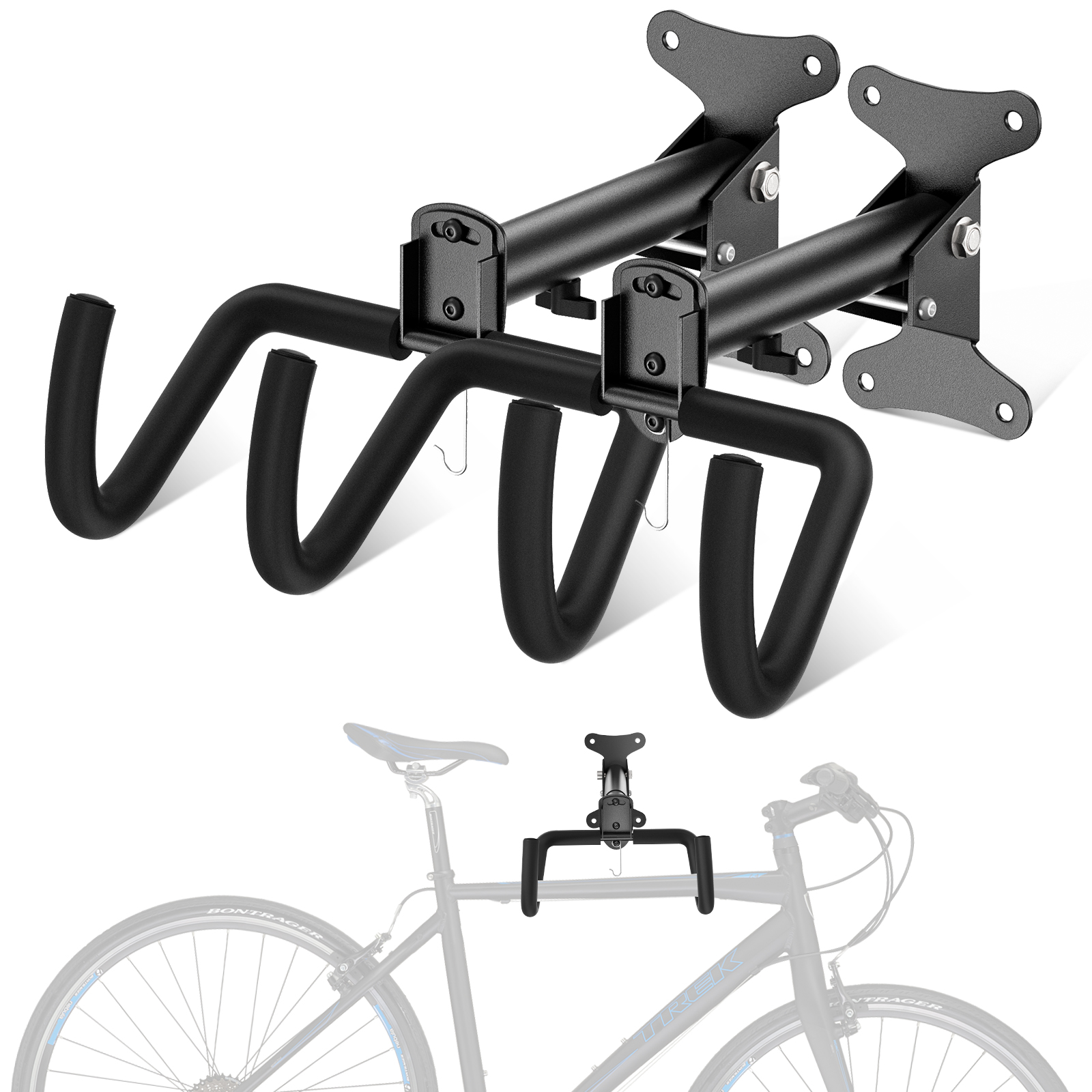 HAMAX Unisex fietshouder achterdrager achterdrager, zwart/medium grijs, eenheidsmaat EU