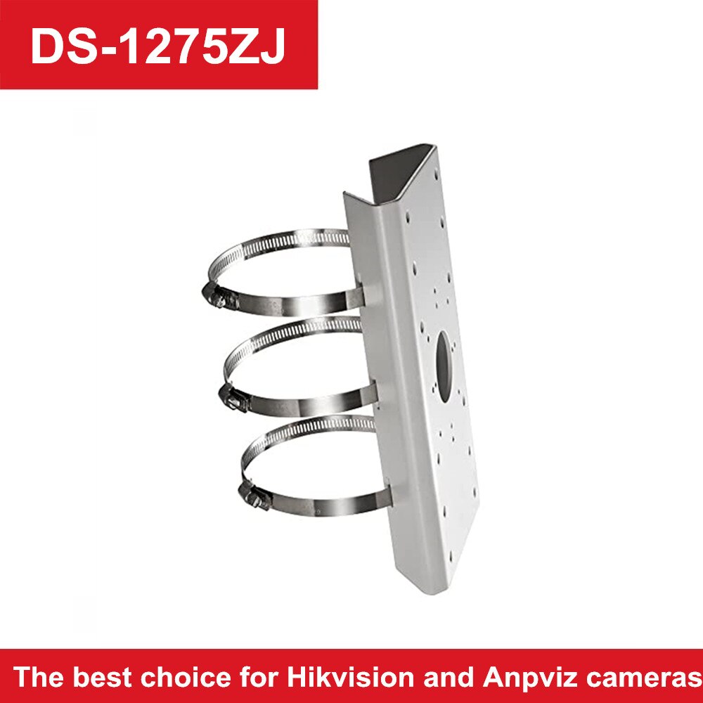 Cctv Accessoires DS-1275ZJ Verticale Pole Mount Bracket Camera Weer Hikvision Camera DS-2CD2185FWD-I(S)