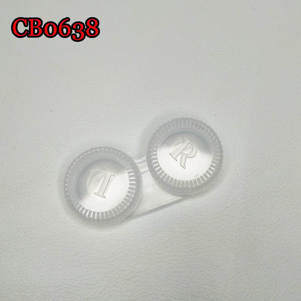 Small Contact Lens Mabe Box Water Container Travel Kit Box CB0638: 0638 clear white