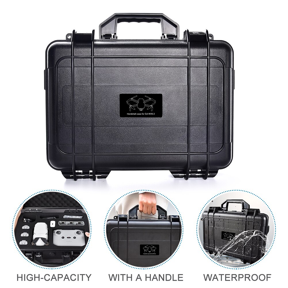 Abs Afstandsbediening Draagtas Drone Accessoires Schokbestendig Stofdicht Grote Capaciteit Waterdichte Verzegelde Voor Mavic Mini 2