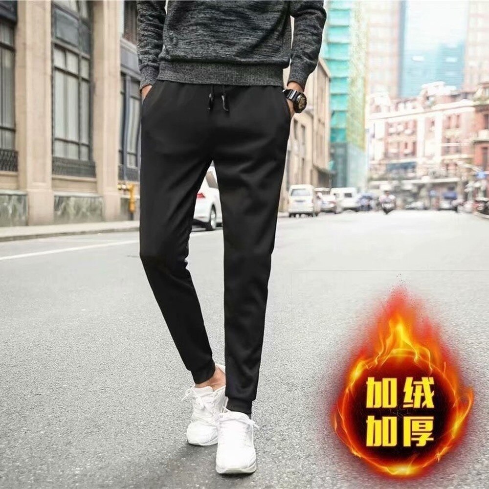 Plus Pantalones de deporte de terciopelo – Grandado