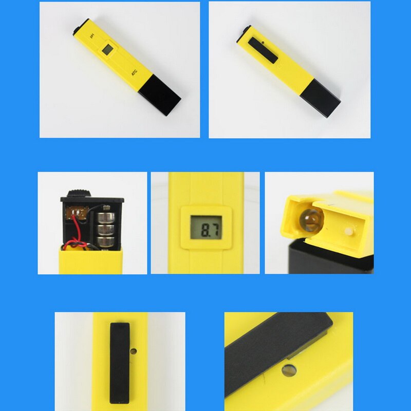 PH Meter Digital Tester Meter Pen Medidor PH 0.0-14.0 PH High Accuracy For Drink Food Lab PH Monitor With ATC 1pcs