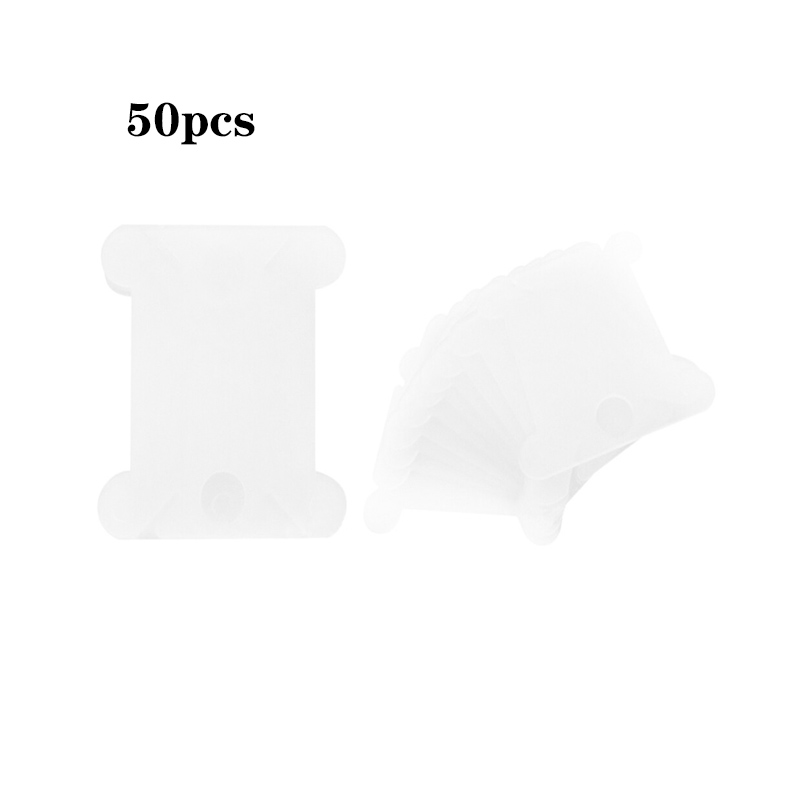 25/50/100/250 unids/set bobinas de hilo de plástico organizador de hilo de coser titular tarjeta de bordado DIY herramientas de punto de cruz: Verde claro