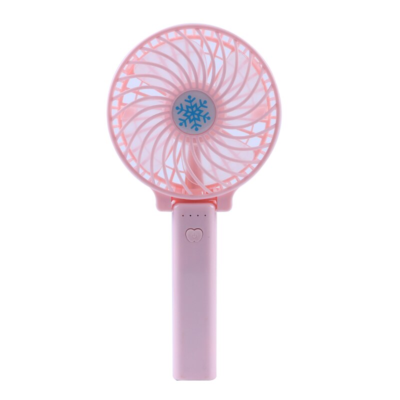 Portatile Mini USB Fan di Ventilazione Pieghevole Aria Condizionata Ventole Tenuto In Mano Ventola di Raffreddamento Per Home Office Ventilatore Ricaricabile: Pink