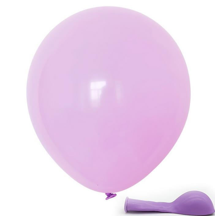 Pakke  of 100 stk macaron slikfarvede festballoner pastel latexballoner 10 tommer: Lilla