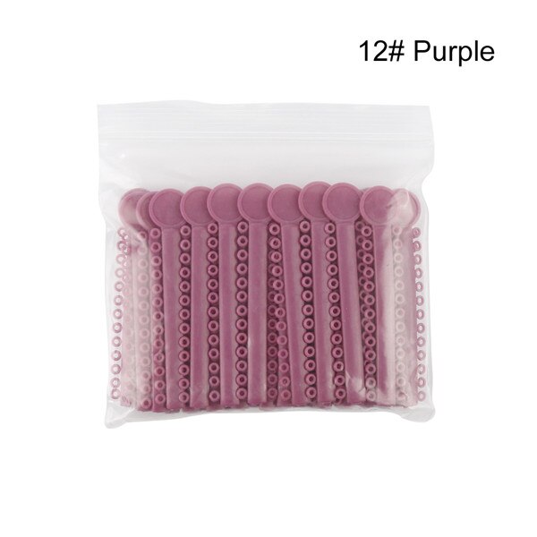 Y & W & F 40 pcs/pack liens de Ligature élastomère dentaire orthodontie élastiques bandes de caoutchouc soins des dents couleur vive soins buccaux: Black