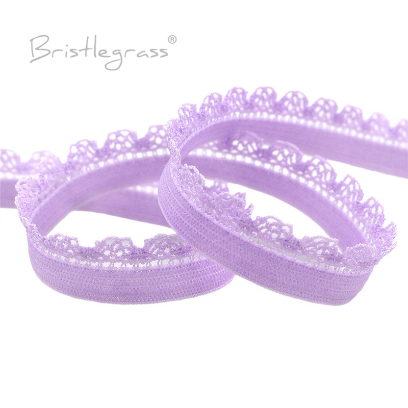 BRISTLEGRASS 2 5 10 Yard 3/8 "10mm Picot pętli Frilly koronki wykończenia gumki dekoracyjne elastan zespoły pałąk bielizna sztuka szycia: XXS / Czerwony