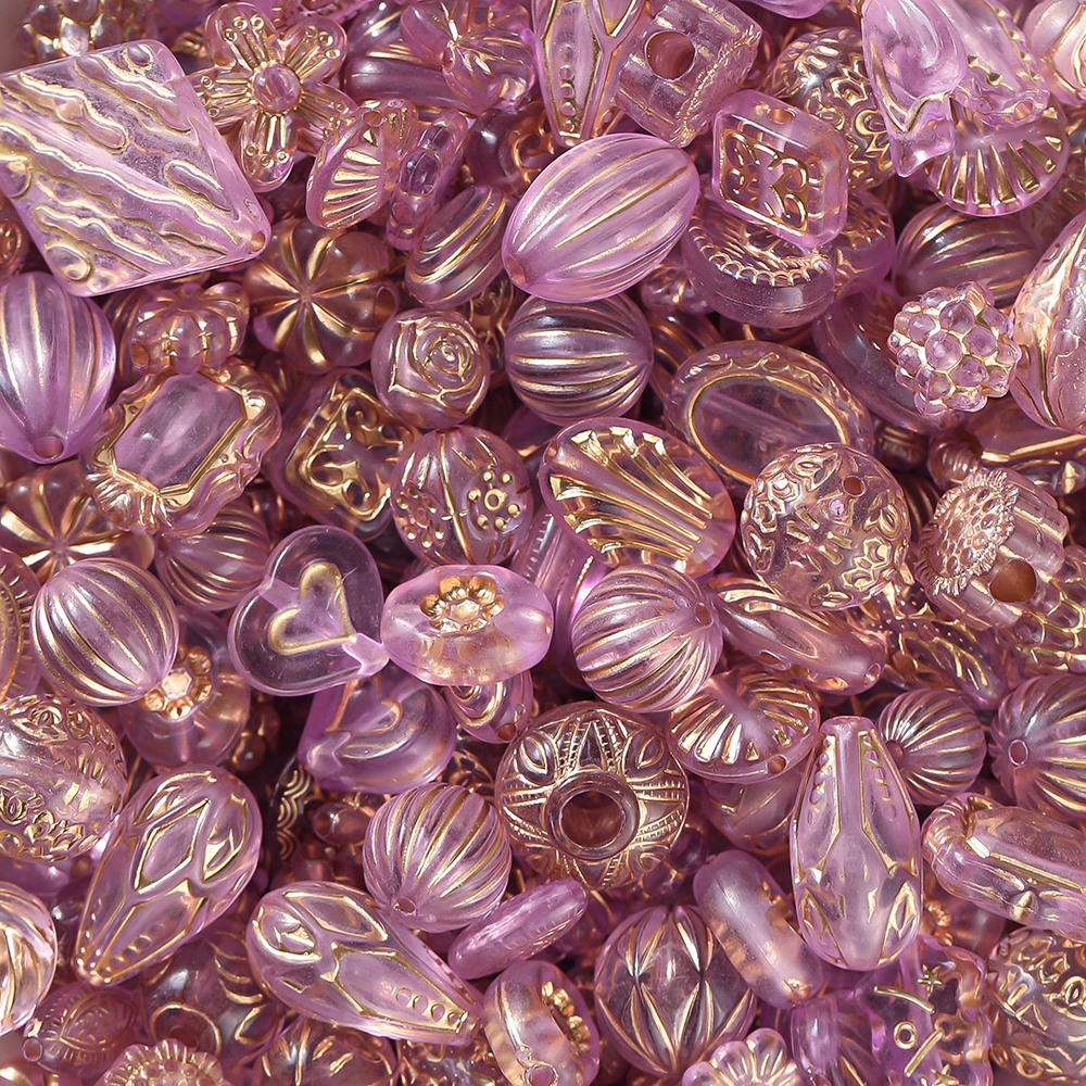 Mélange de perles classiques en acrylique, 20 g/Lot, perles d'espacement amples pour Bracelet à bricoler soi-même, matériel perlé, accessoires de fabrication de bijoux, fournitures: Marron