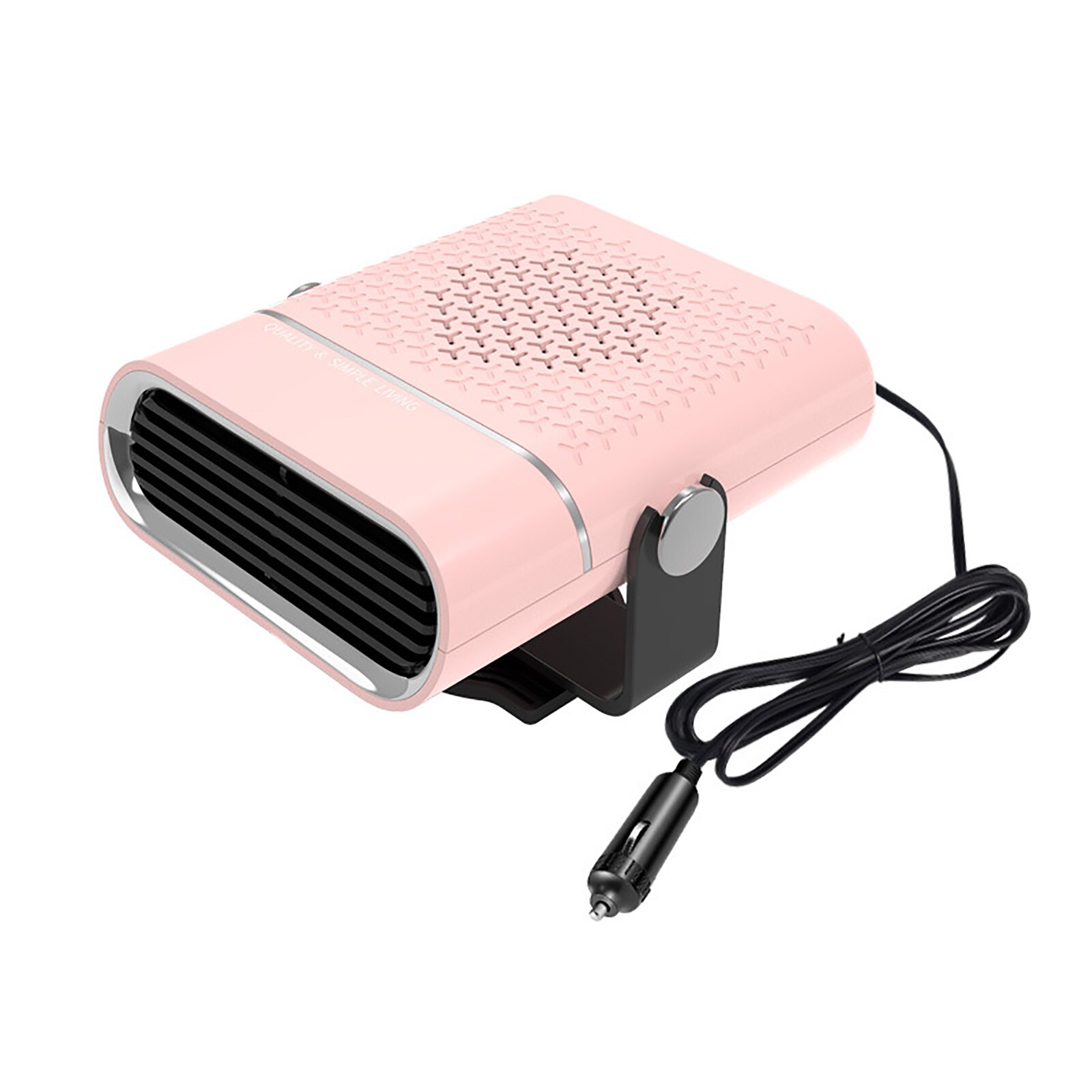 Defroster Windshield Car Interior Heater Windshield Defroster Cooler Multi-Color Portable 12/24V Dryer Purification: Pink24V