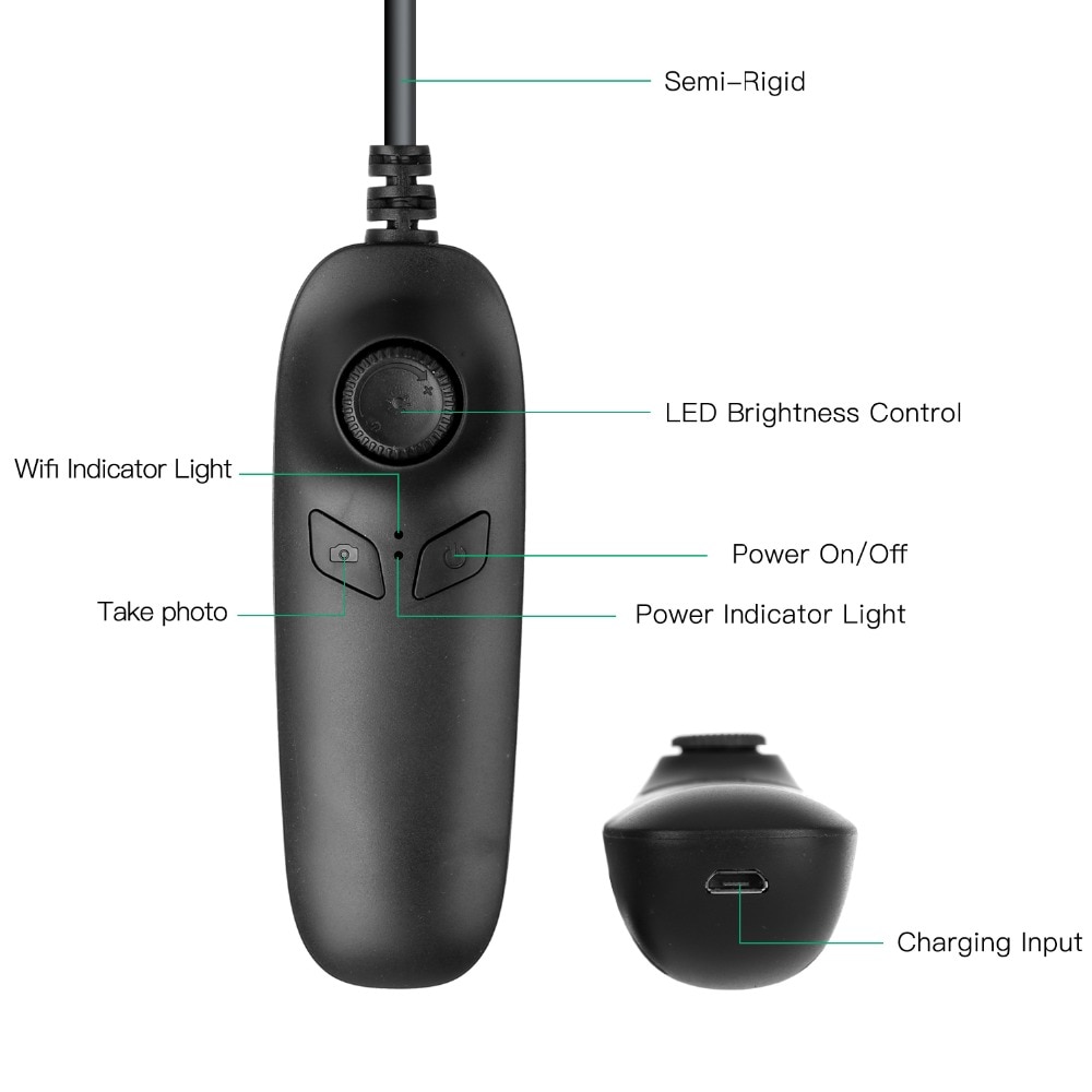 Iphone endoskop 1200p android endoskop kamera wifi kamera semi stift 3.5m/5m/10m kabel vandtæt led lys inspektionskamera