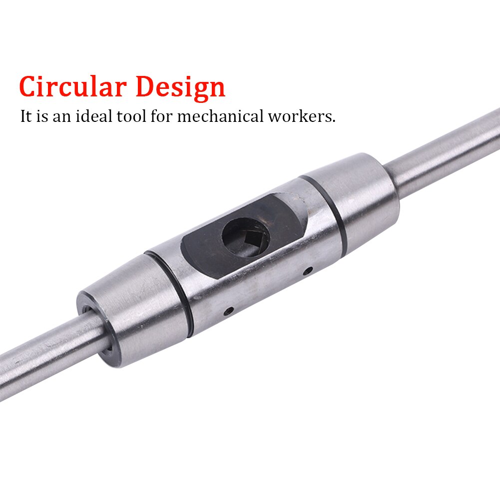 Portable Steel Manual Metric Tool Hand Hinge Tap Wrench Auto Repair Round Die Holder European Style Threading Machinery Tapping