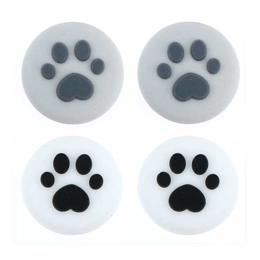 YuXi 4pcs Cat Paw Thumb Stick Grip Cap Joystick Cover For Nintend Switch Lite NS Joy-Con Controller Gamepad Thumbstick Case: Q Q R R