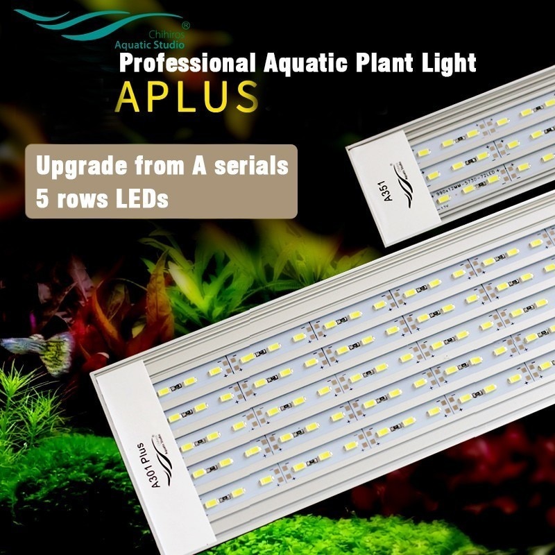 Chihiros, serie A PLUS, iluminación Led de Aquarum, luz de crecimiento para plantas, tapa o fijación colgante con Control remoto de brillo
