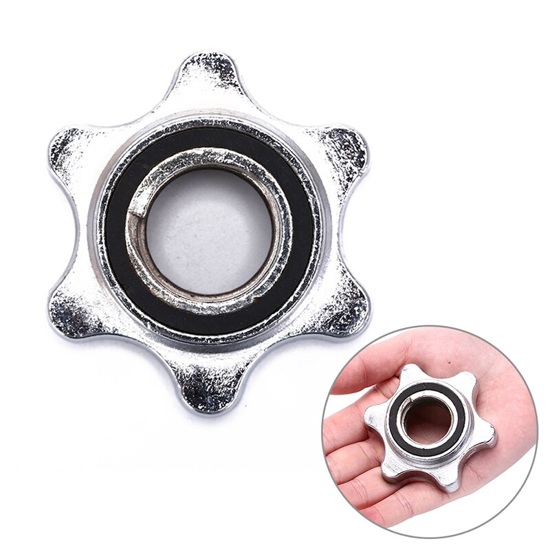 Lifting Spin-Lock Barbell Collar Sports Solid Steel Round Nut Barbell Bar Solid Steel Spin-lock Collars Clamps Dumbell Accessory