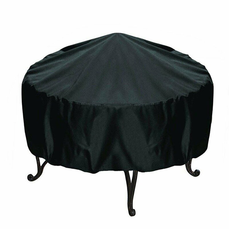 Fire Pit Cover Round Brazier Stove Cover Waterproof Windproof Sun Protection for Outdoors FPing