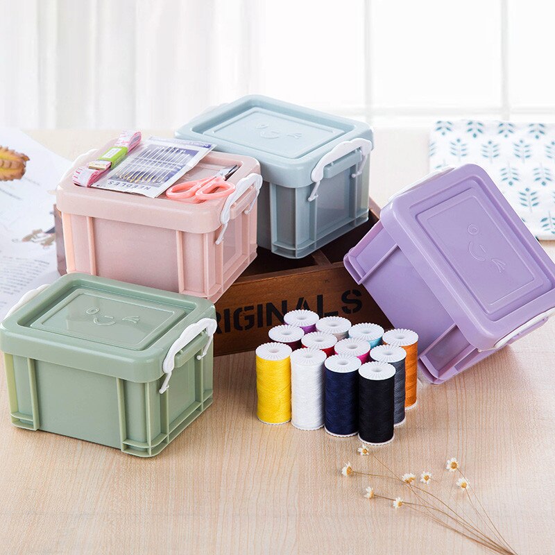 Large Sewing Box Set Household Portable 10 Piece Set Mini Tool Sewing Thread Multi-function Sewing Kit