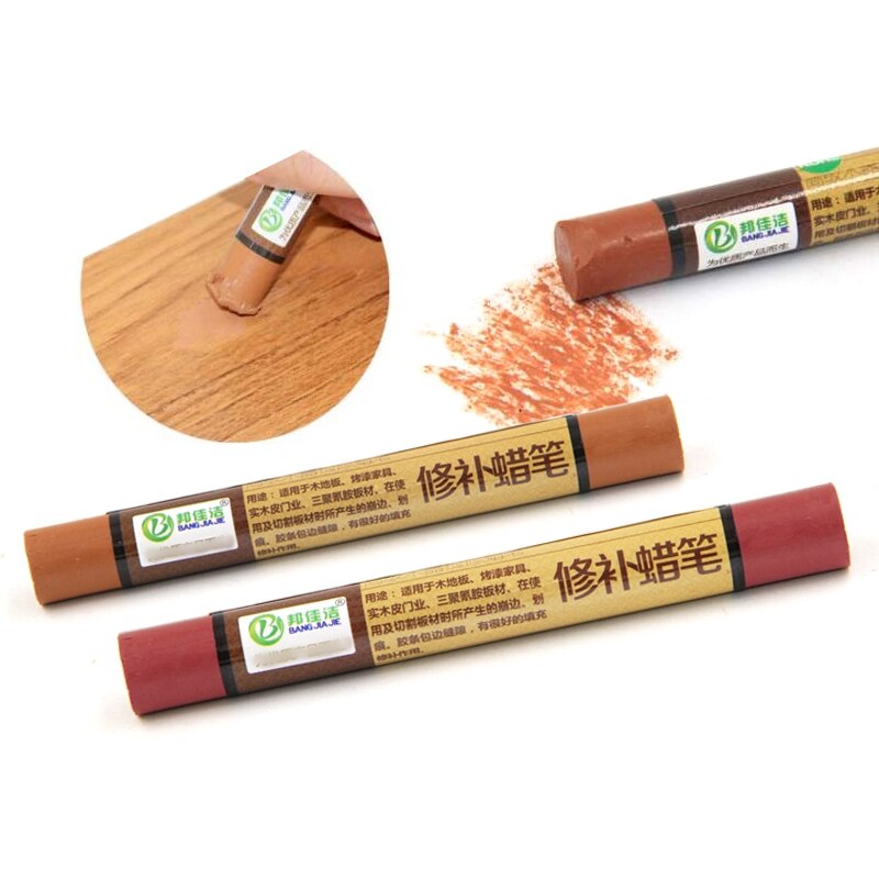 EZONE Furniture Touch Up Crayons Patch Paint Pen Furniture Paint Floor Repair Wax Crayon Wood Composite Repair Materials Supply