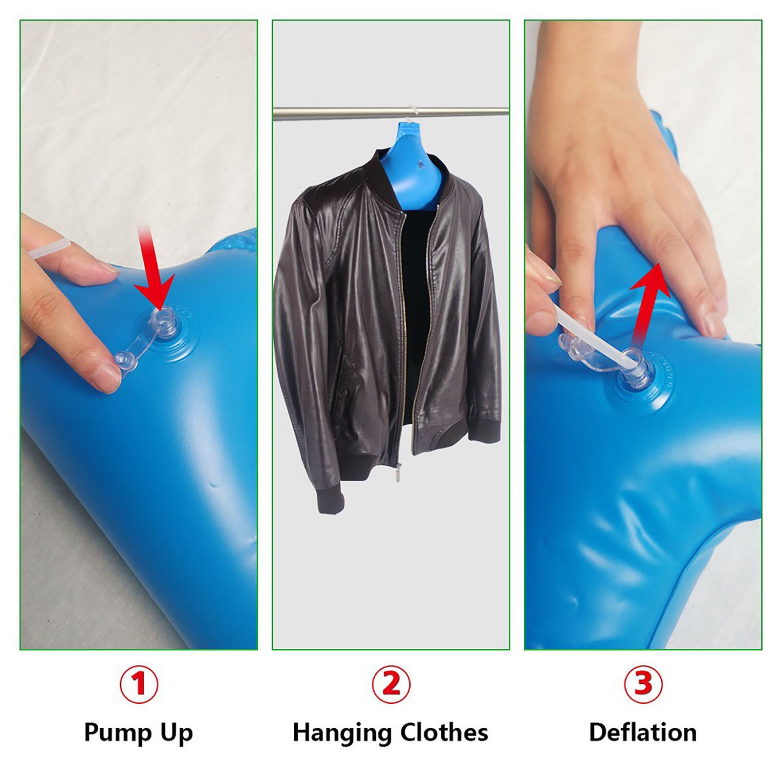 8/7/6 pièces PVC gonflable porte-cintre pliable antidérapant voyage Portable cintres pliable antidérapant voyage cintres
