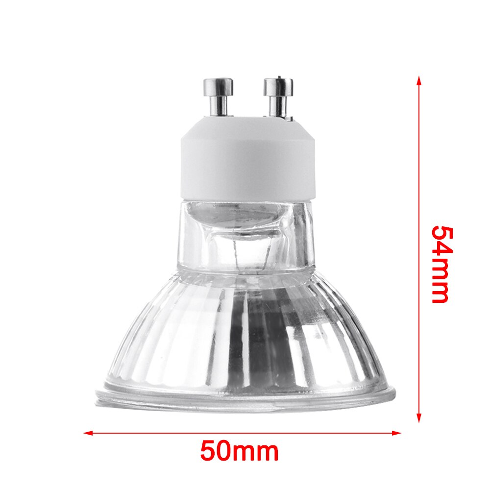 35/50W 220-240V ampoule halogène verre clair Tubes d'éclairage avec couvercle Dimmable blanc Spot lampe décor à la maison diamètre 50MM