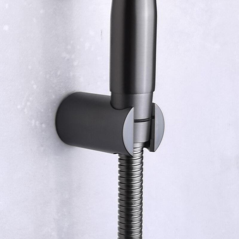 Metal Grey Wc Schoonmaken Abs Sproeier Set Bidet Shattaff Met Rvs/Pvc Slang Plastic Houder Hoge Druk