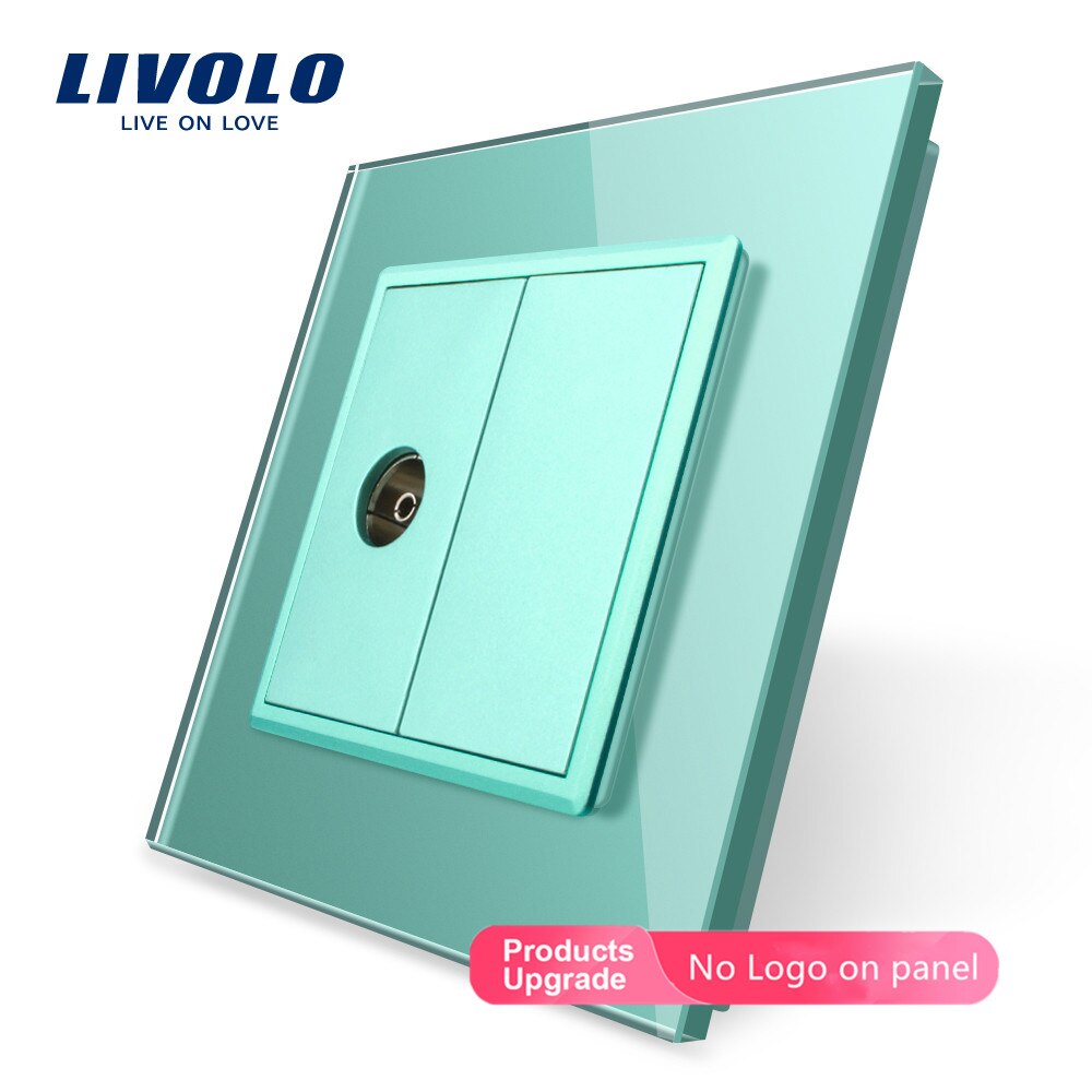Livolo luxury Wall Touch Sensor Switch,Light Switch,Crystal Glass,Power Socket,multifunctional sockets,Free Choice,no logo