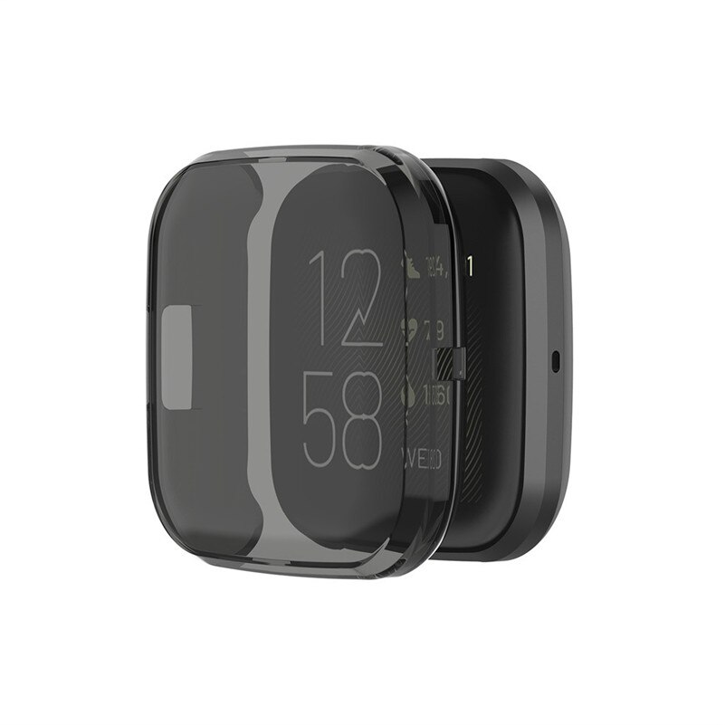 Volle Abdeckung für Fitbit versa 2 Weiche Ultra-Dünne Kristall Klar Protector Fall Uhr Screen Protector Uhr Zubehör