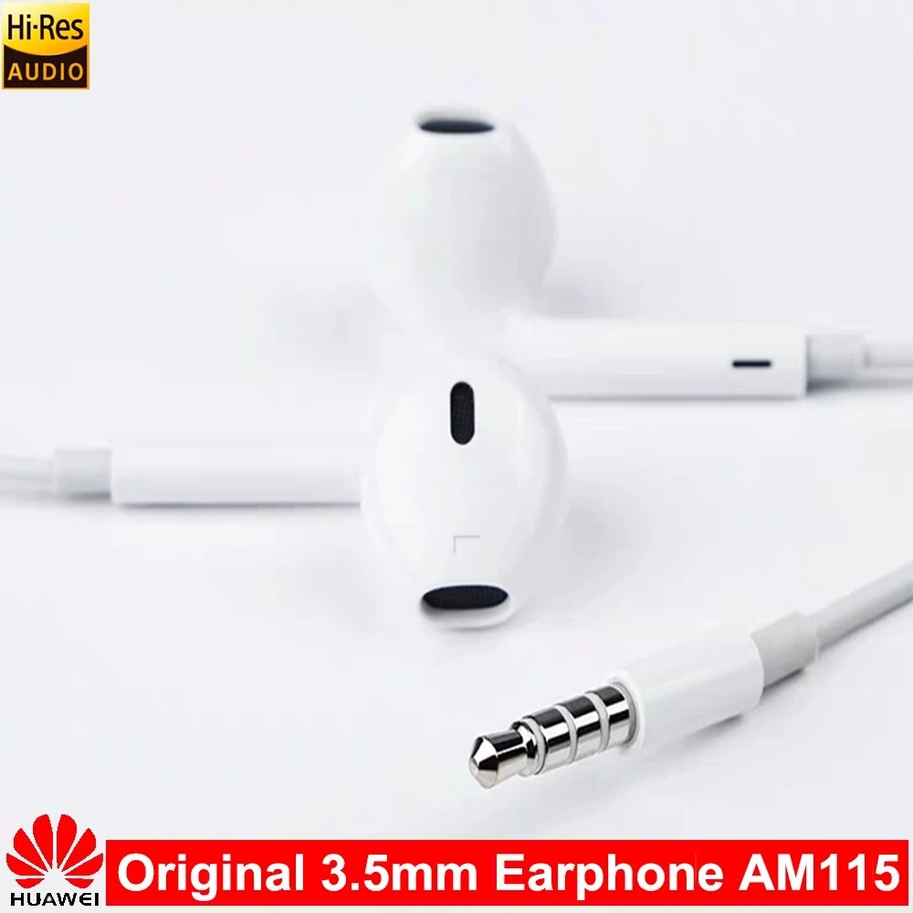 Voor Huawei AM115 Headset Met 3.5Mm In Ear Oordopjes Oortelefoon Speaker Bedrade Controller Voor Huawei P10 P9 P8 Mate9