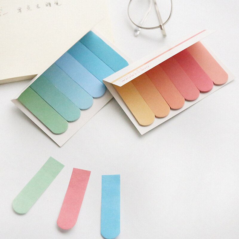 120 Pages gradient sticky notes Stationery Sticker index Posted It Planner Stickers Notepads Office School Supplies