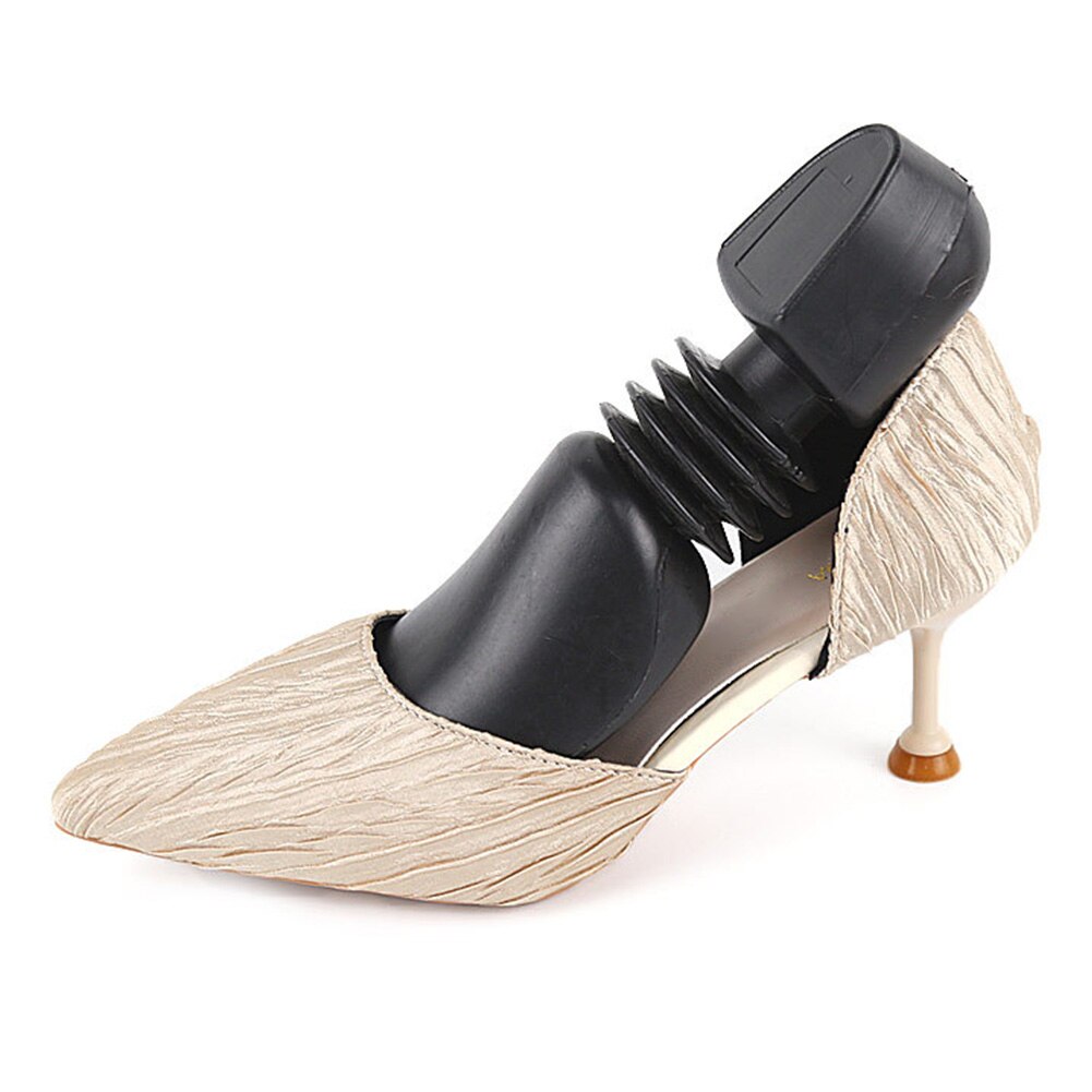 2 piezas ajustable Universal práctico estirador de zapatos antiarrugas elástico primavera inicio botas de plástico expansor duradero