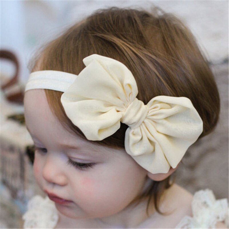 Neue 10 teile/los Verschiedene Farben Baby Mädchen Neugeborenen Chiffon Bowknot Stirnbänder Niedlich Haarbänder Headwear Baby Mädchen Sommer Muss