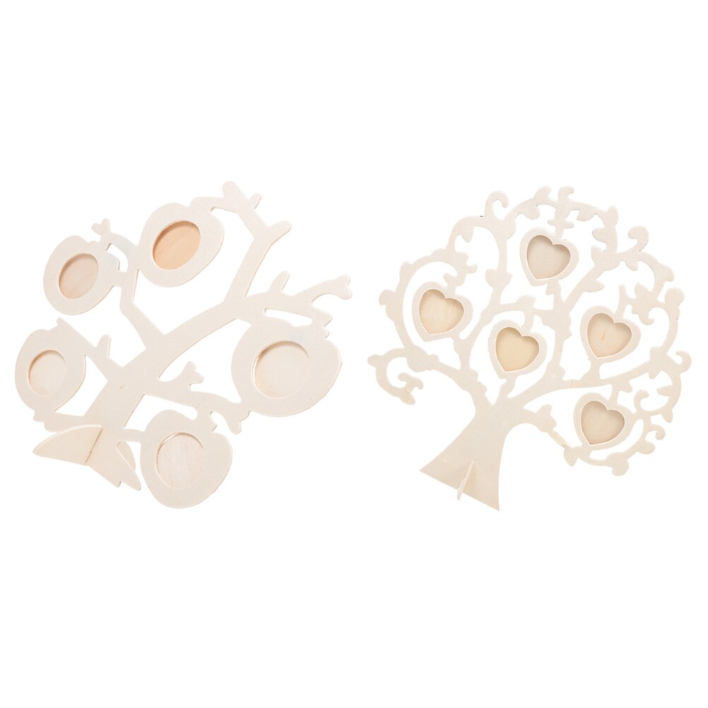 2 sets of Wooden Photo Display Frames Photo Frames DIY Picture Frames Material