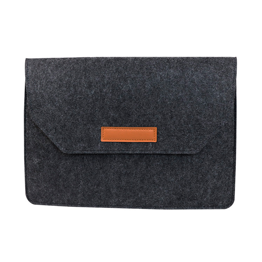 Wolvilt laptoptas 11 12 13 15,6 inch voor Macbook Huawei Xiaomi laptoptas met muismat of Power Mini-Pack cadeau-tablethoes: 14" / Marineblauw