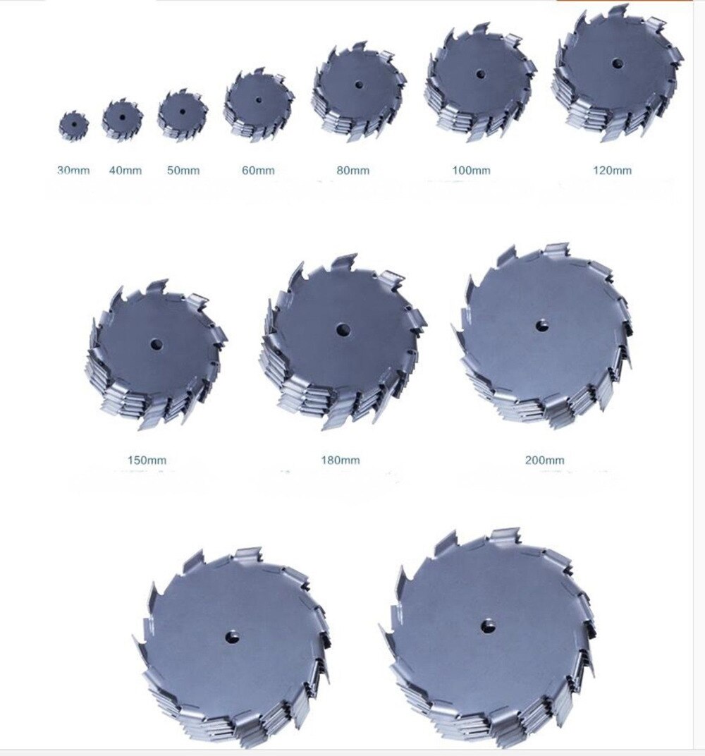 Diameter 35mm boring 8mm rustfrit stål røreblad impeller tand type dispergeret skive gear