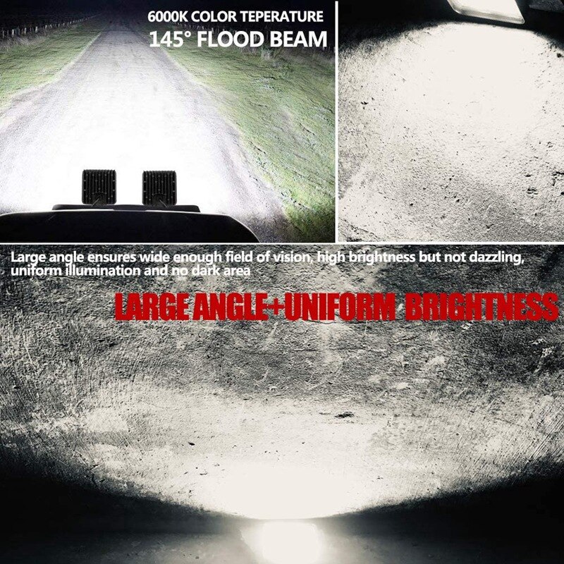 4 Inch 24LED 72W Off-Road Vehicle Spotlight Car Front Bumper Light Inspection Light Work Light Driving Light