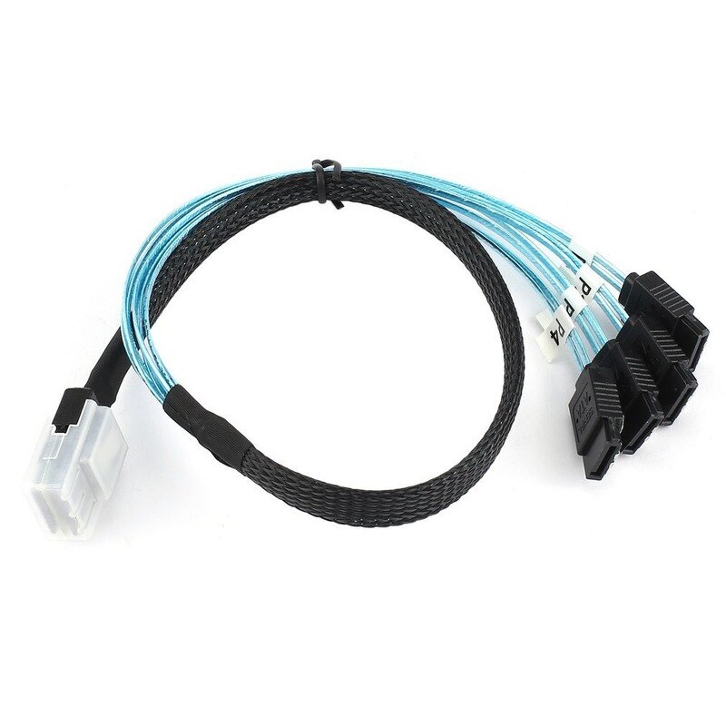 Breakout kabel harddisk splitter kabel sata 3.0 iii 6 gbps sas kabel til server sata 7 pin til sata 7 pin datakabel