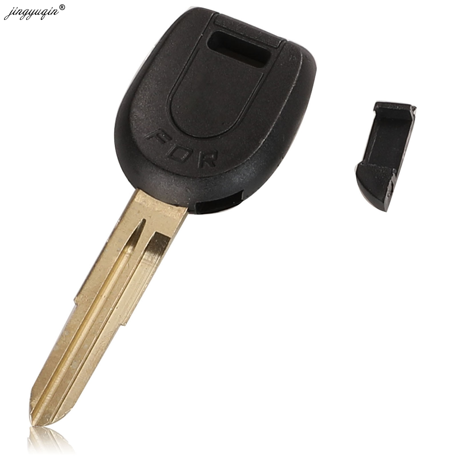Jingyuqin MIT8 Links Blade Transponder Sleutel Shell Voor Mitsubishi Eclipse Galant Endeavor Auto Key Case Fob Vervanging