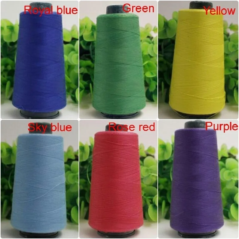 12 Colors Outstanding 3000 Yards Industrial Overlocking Sewing Machine Polyester Thread: Sky blue