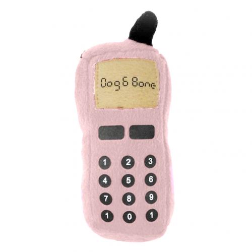 Grappig schattig hondenspeelgoed Hond Puppy Mobiele telefoon Vorm Hond Piepend speelgoed Pluche pop Spelen Training Kauwspeeltje Hondenbenodigdheden klinkend speelgoed: Roze