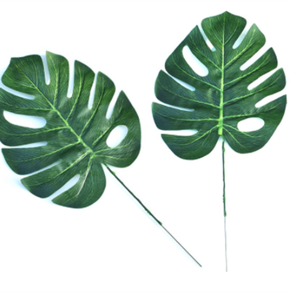 1pc Artificial Green Leaf Single Monstera Leaf Monstera Wedding Decoration Simulation Plastic Leaf Nordic Style Green Plants