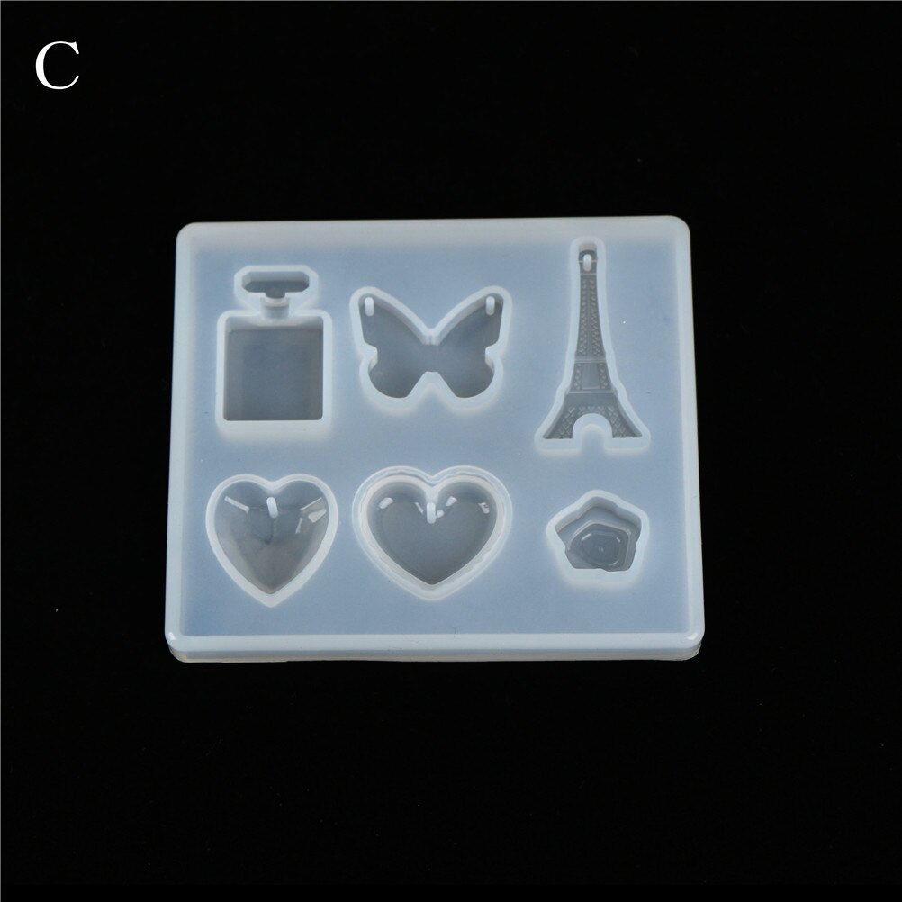 1Stck Epoxid Anhänger Handwerk Werkzeug Handgemachte DIY Silikon bilden Harz Tasten Herz knapp Anhänger Schmuck Machen bilden