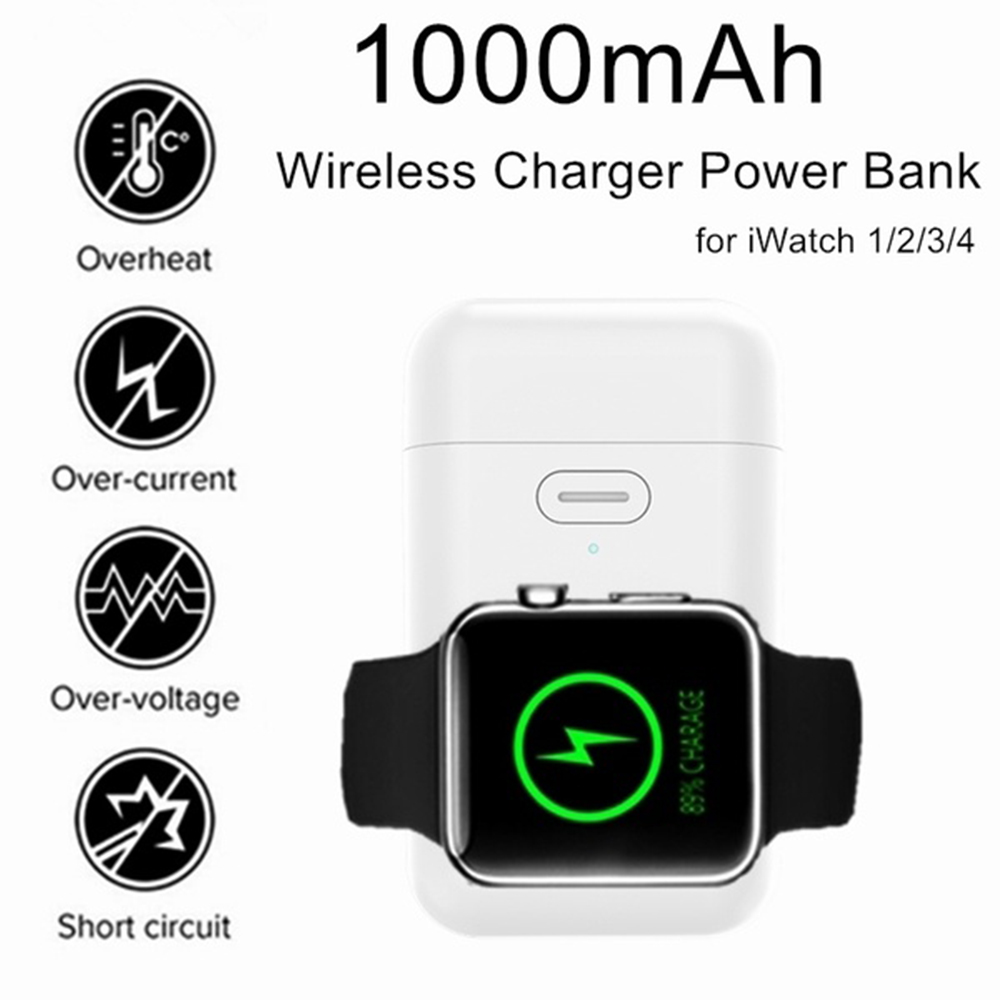 Drahtlose Ladegerät Power Bank für ich Uhr 4 3 2 1 Tragbare Mini Ladegerät Externe Batterie Lade Dock für Apple uhr 1 2 3 4