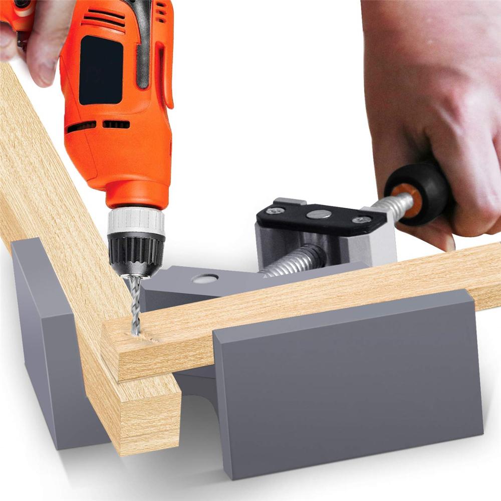 Pinzas para carpintería, pinzas de ángulo de 90 grados, herramientas DIY de aluminio para Barra de carpintería, marco de imagen, ángulo recto de 90 °, herramientas de trabajo de madera