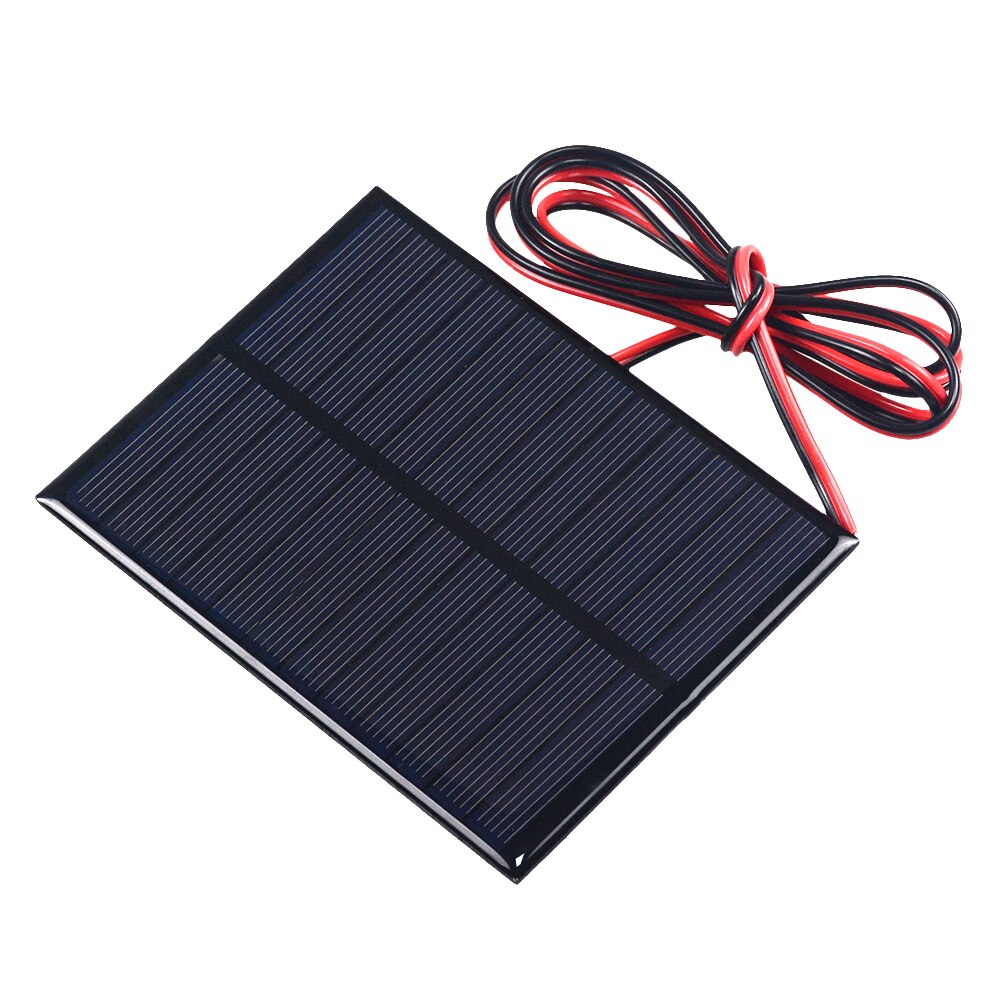 1PCS 6V 1.1W Solar Panel With 100CM Wire Mini Solar System DIY For Battery Cell Phone Charger