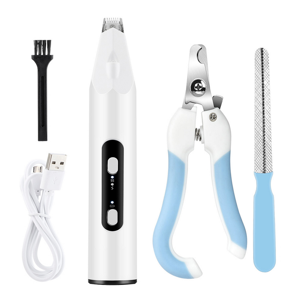 Hond Clippers Professionele Huisdier Voet Tondeuse Hond Grooming Hond Shear Butt Ogen Oor Haar Snijder Machine Met Kat moss Lamp: Trimmer and Clipper