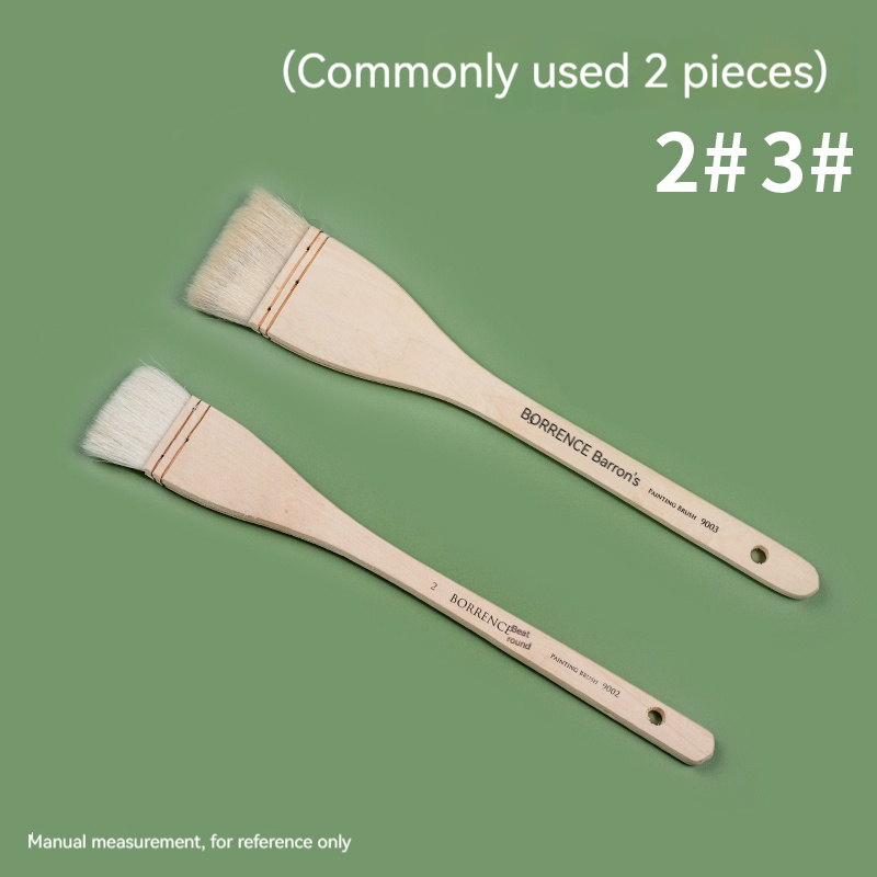 Brush Pen 1/2/3pc set Memory Nylon Penselen Set voor Acryl Olie Tekening Aquarel Houten Schilderij Penseel Gereedschap Kunstbenodigdheden: Licht Groen