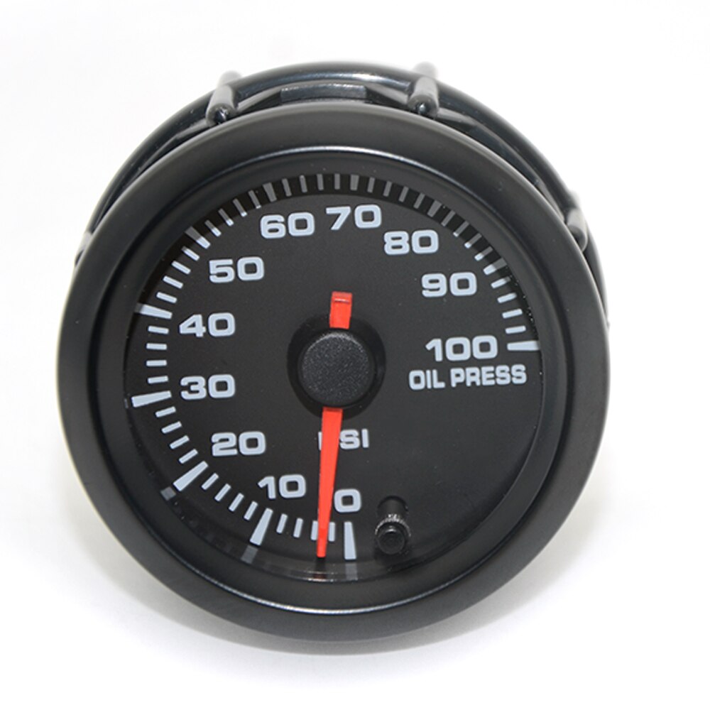 2" 52mm 7 Farben LED Schub/Wassertemperatur/Öltemperatur/Öldruck/Voltmeter/Luftkraftstoffverhältnis/ETT/Tachometer U/min Autoanzeige + Messgerät Hülsen